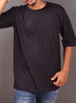 black oversized t shirt