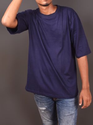 navy blue oversized shirt