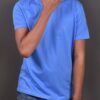 sky blue plain t shirt