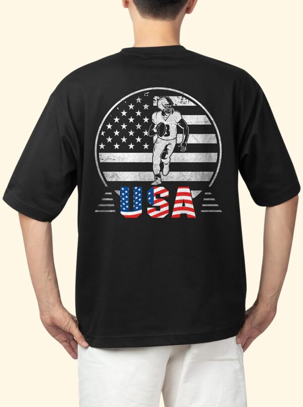 American Football Patriotic Oversized T-Shirt