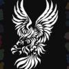 Eagle text Printed T-shirt Mens logo