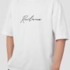 Resilience text Graphic Printed Oversized white T-shirt