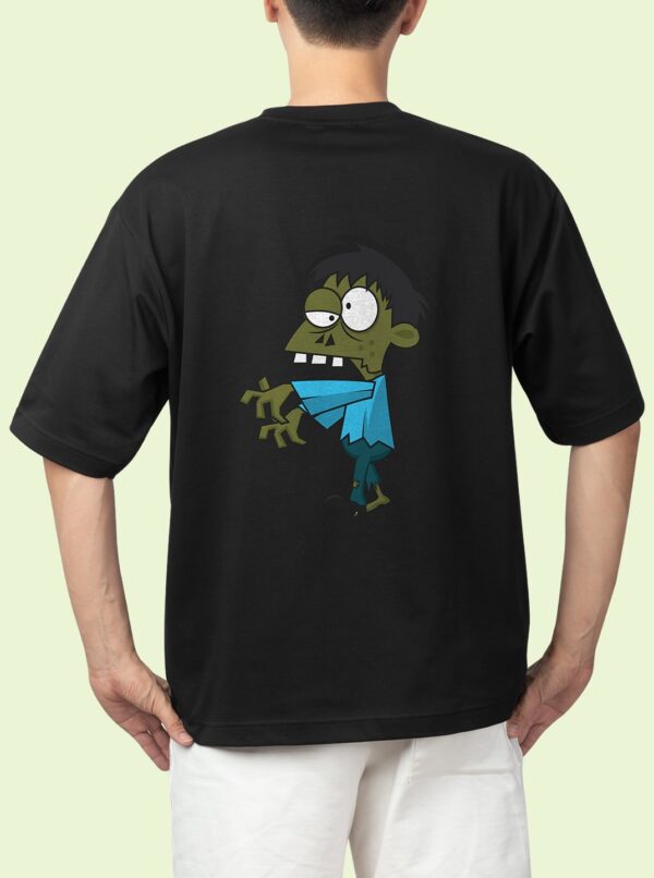 Ron Leishman Zombie Boy Oversized Black T-Shirt