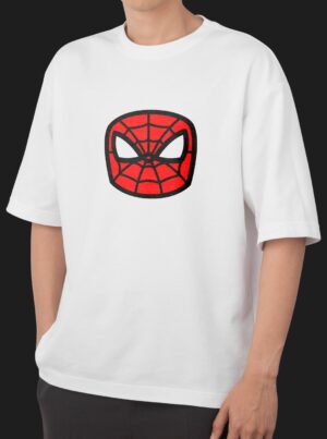 Spiderman Oversized White T-Shirt