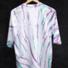 Cotton White, Lavender And Sky Tie-Dye T-Shirt For Men Back