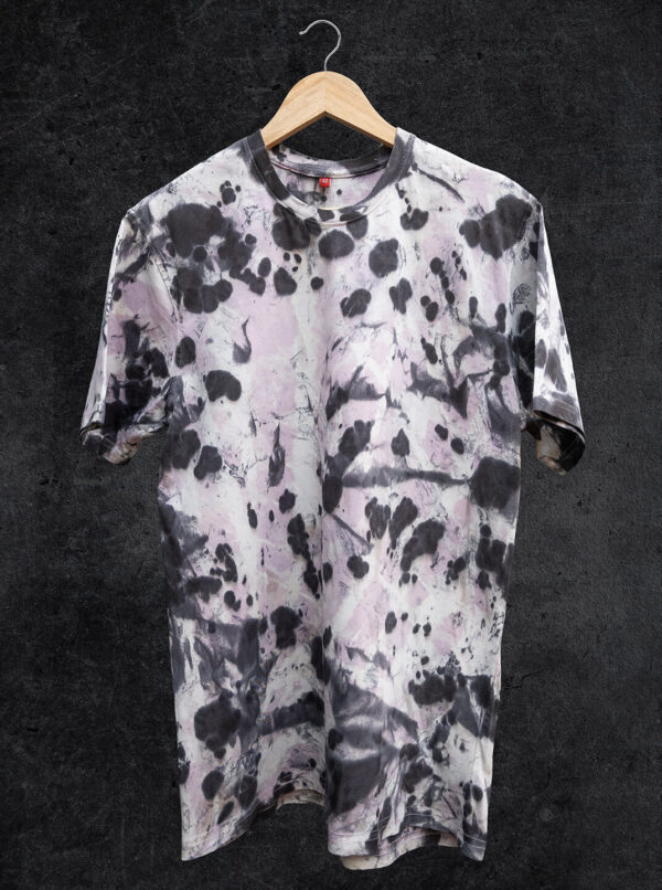 Black And Pink Tie-Dye T-Shirt For Men