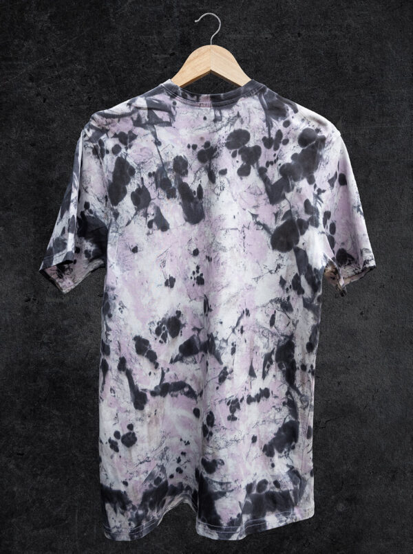 Black And Pink Tie-Dye T-Shirt For Men Back