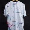 Multicolour White Sky Blue Tie-Dye T-Shirt