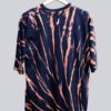 Oversized Navy Blue Tie-Dye T-shirt For Men Back