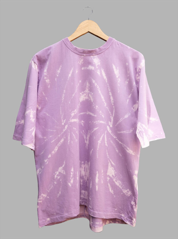 Oversized Spiral Lavender Tie Dye T-Shirt For Man