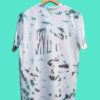 Pastel Blue & Orange Color Tie-Dye T-shirt Back
