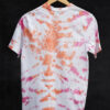 Pink And Orange Tie Dye Cotton T-Shirt Back