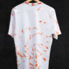 White And Orange Tie Dye T-Shirt For Men Back