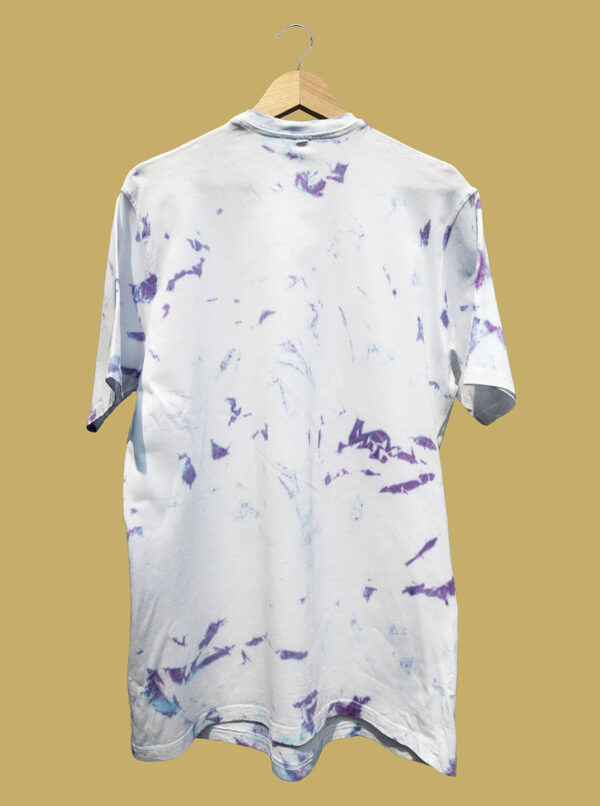 100% Cotton Purple And White Tie Dye T-Shirt Buy Now Back