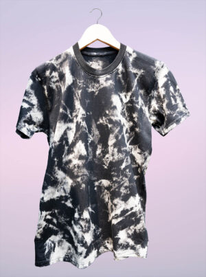 Cotton Black and White Tie Dye T-Shirt Buy Now