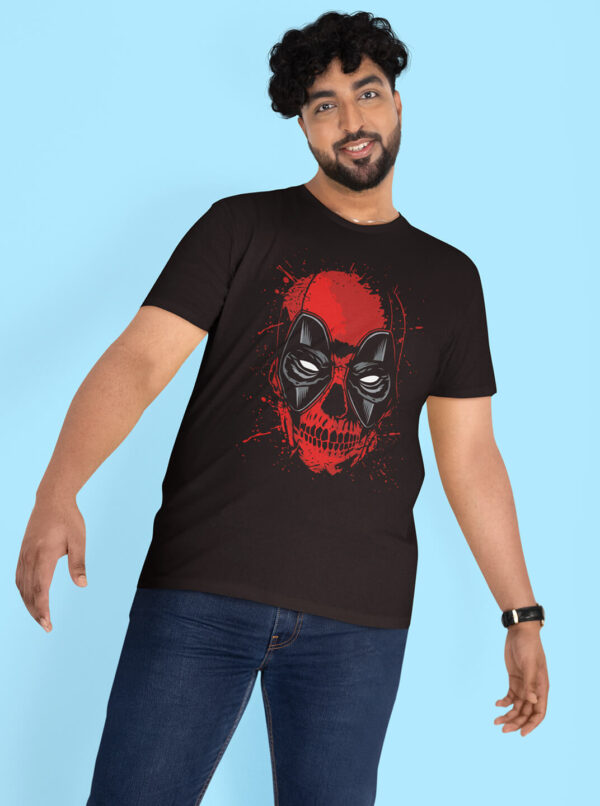 Deadpool Comic Style Printed T-Shirt for Men - Casual Round Neck Tee - Image 3