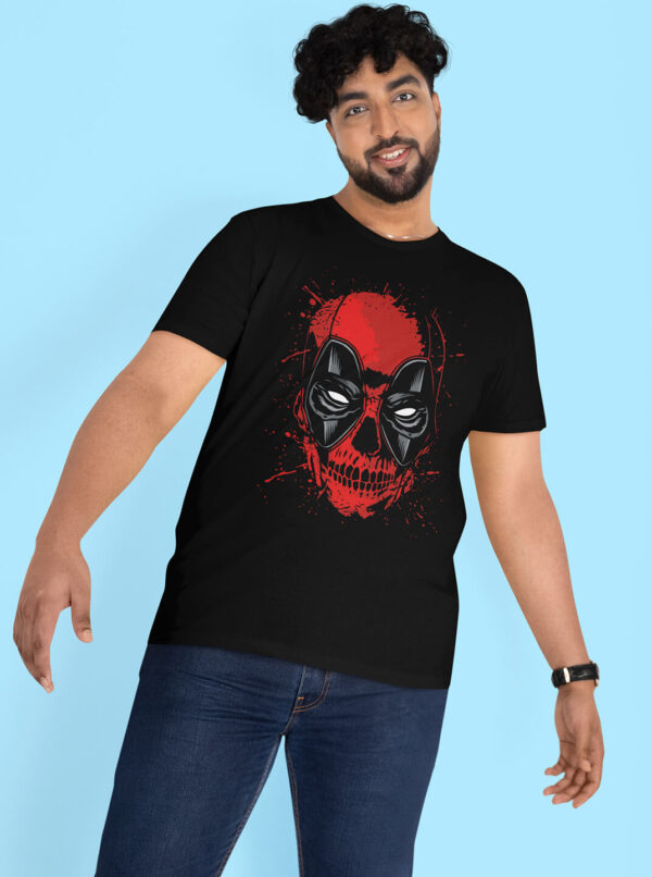 Deadpool Comic Style Printed T-Shirt for Men - Casual Round Neck Tee