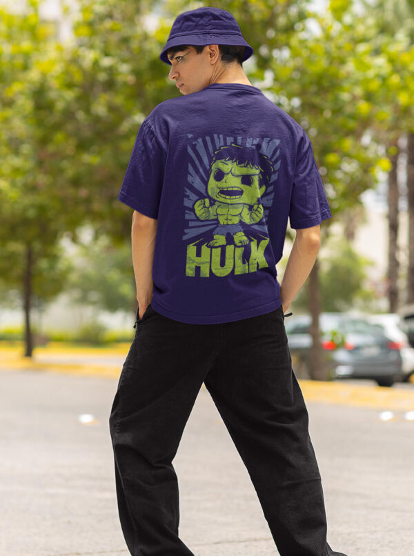 Mens Hulk T Shirt - Black Hulk Graphic Printed Tee for Men
