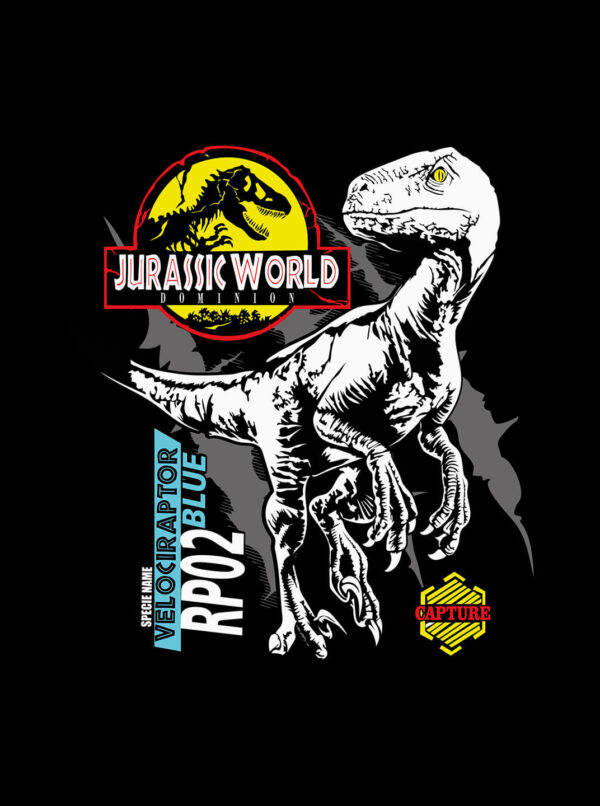 Jurassic World T-Shirt – Velociraptor Graphic Tee