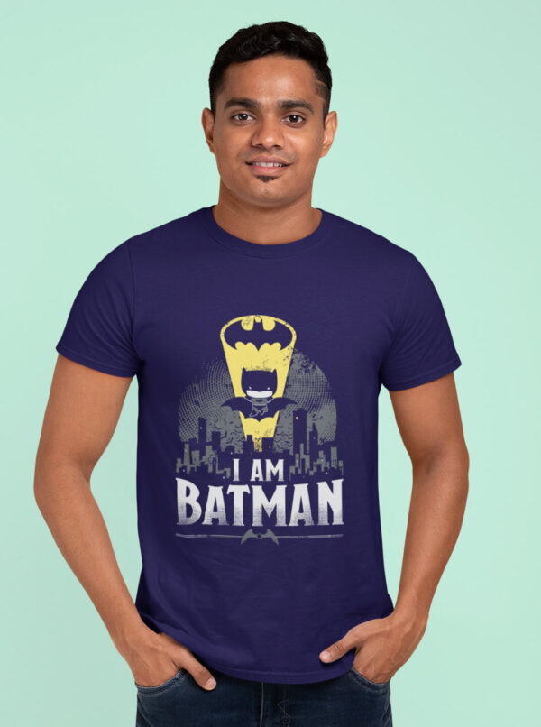 I Am Batman T Shirt - Graphic Printed Superhero Tee for Men
