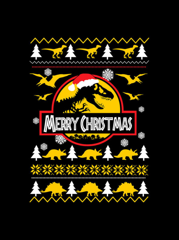 Celebrate the holidays in Jurassic style! This Merry Christmas Jurassic Park T-Shirt blends festive cheer with dino vibes – a perfect gift for fans!