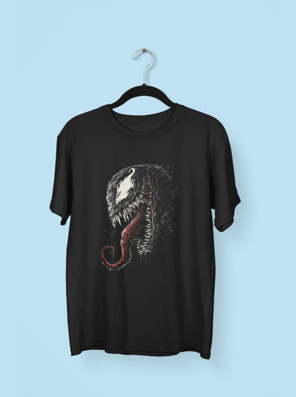 Venom Face T-Shirt for Men – Fierce Marvel Symbiote Tee