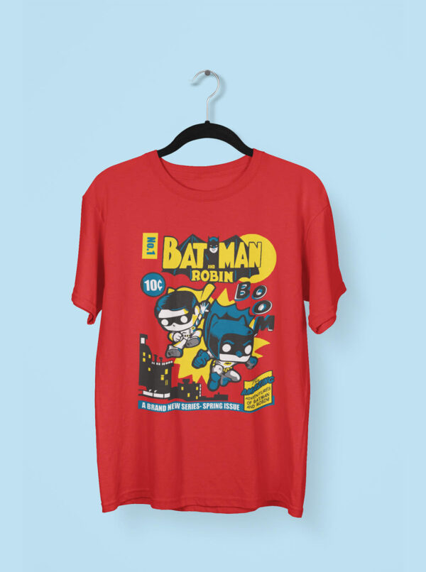 Batman and Robin T Shirt - Fun Graphic Printed Tee for Fans