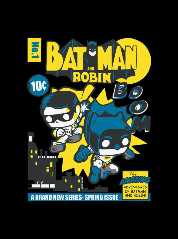 Batman and Robin T Shirt - Fun Graphic Printed Tee for Fans
