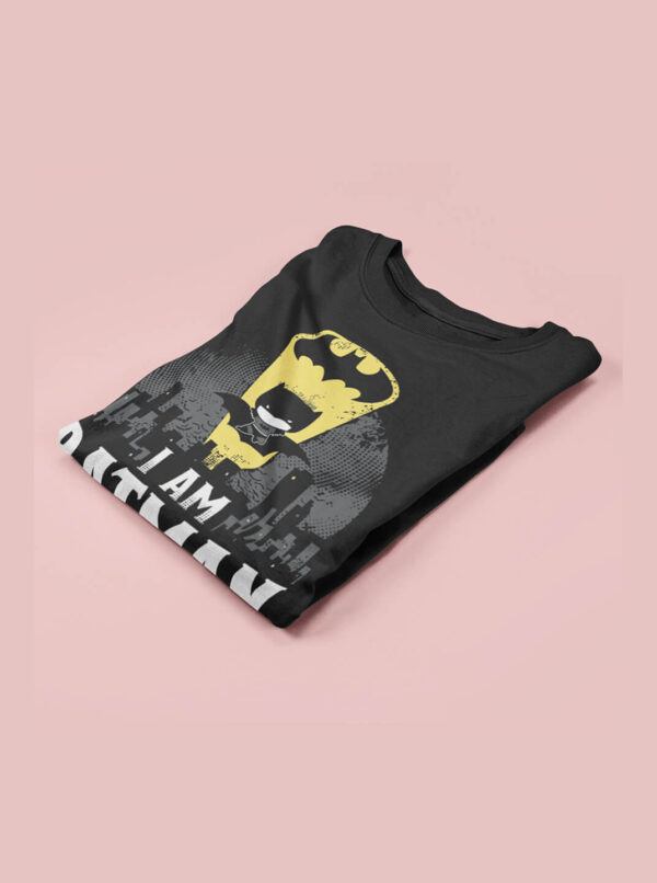 I Am Batman T Shirt - Graphic Printed Superhero Tee for Men