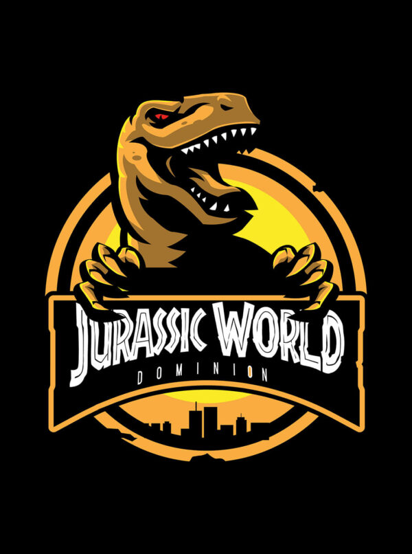 Jurassic World T-Rex Logo T-Shirt – Official Dominion Tee - Image 4