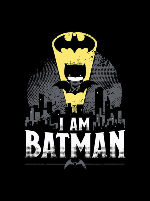 I Am Batman T Shirt - Graphic Printed Superhero Tee for Men