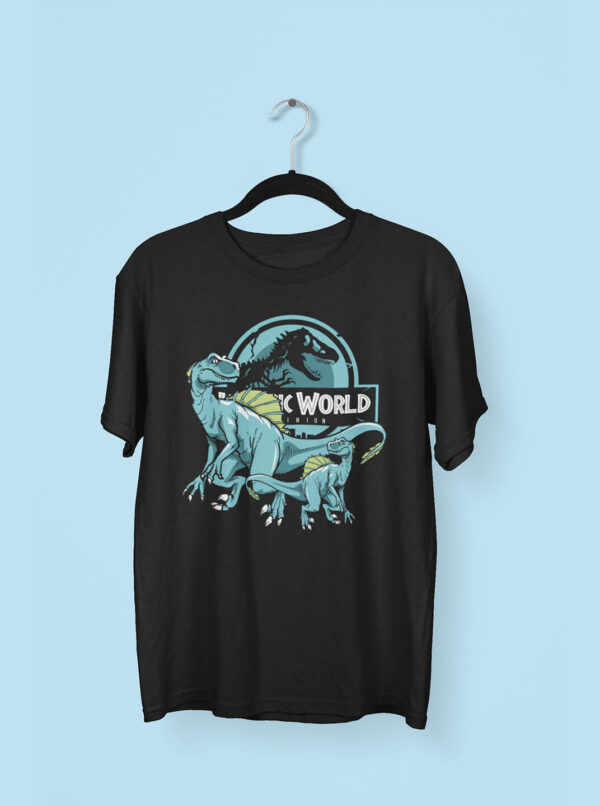 Unleash your inner dinosaur lover with this Jurassic Park T-Shirt. Bold design, comfy fit, and perfect for fans of the iconic movie franchise!
