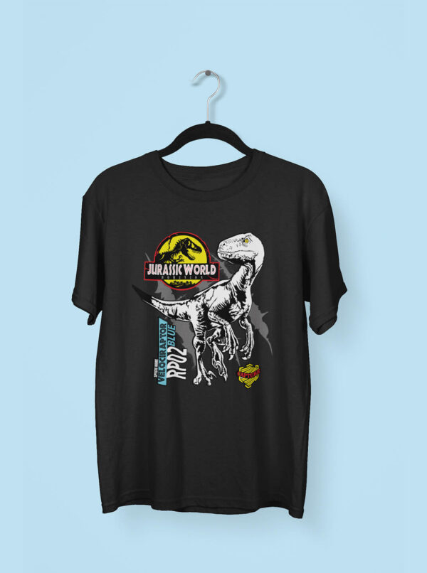 Jurassic World T-Shirt – Velociraptor Graphic Tee - Image 2
