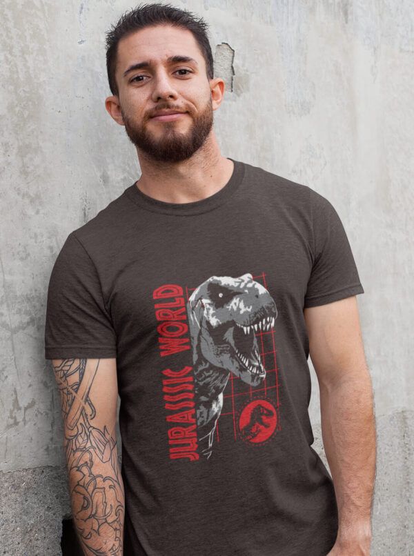 Jurassic World T-Rex Grid T-Shirt – Dino Graphic Tee