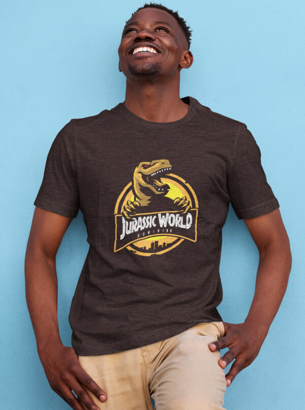 Jurassic World T-Rex Logo T-Shirt – Official Dominion Tee - Image 6
