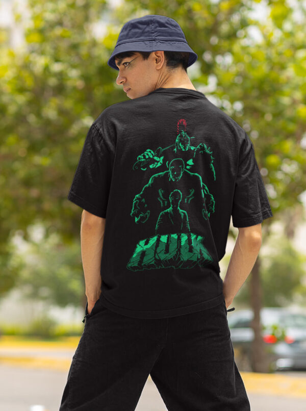 Hulk Shirt Mens - Stylish Back Graphic Printed Superhero Tee