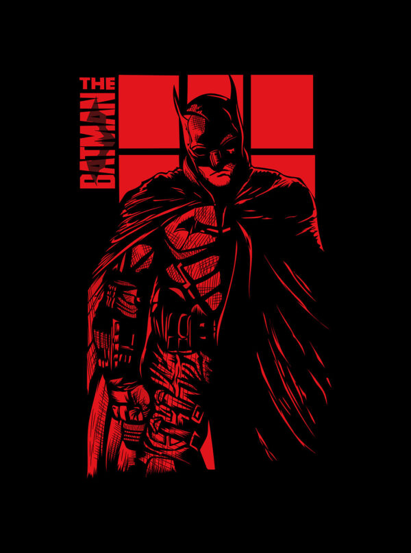Batman Clothes for Adults - Men's Stylish Graphic Back Print T-Shirt