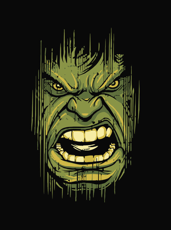 Mens Hulk T-Shirt - Black Superhero Graphic Printed Tee | Buy Online