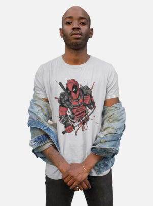 Deadpool Comic T Shirt – Marvel Superhero Tee for Men