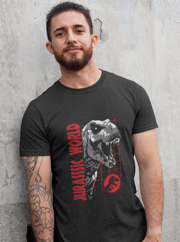 Jurassic World T-Rex Grid T-Shirt – Dino Graphic Tee
