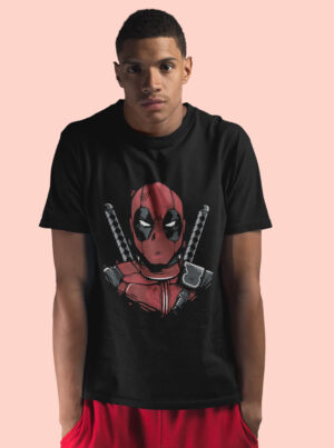 Marvel Deadpool T Shirt for Men - Bold Comic Graphic Tee