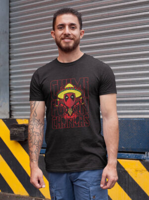 Cowboy Deadpool T Shirt – Marvel Fun Graphic Tee for Men