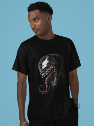 Venom Face T-Shirt for Men – Fierce Marvel Symbiote Tee