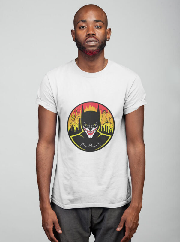 DC Batman Joker T Shirt - Dual Face Graphic Tee for Men