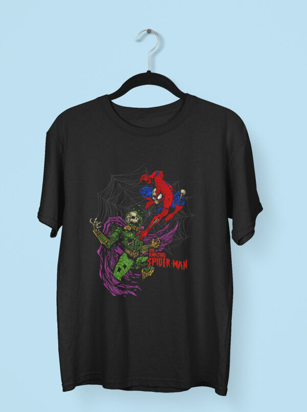 Amazing Spider-Man vs Mysterio Skeleton Battle Tee