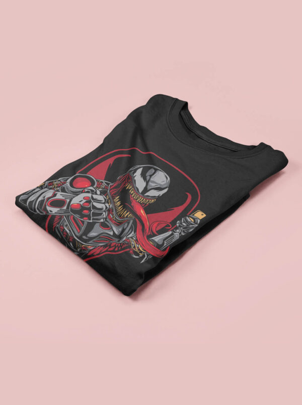 Cyber Venom T Shirt – Futuristic Symbiote Tech Fusion - Image 3