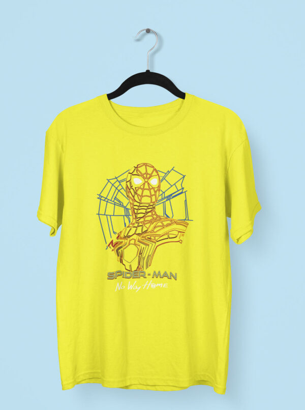 Spider-Man: No Way Home T-Shirt – Yellow Iron Suit Design