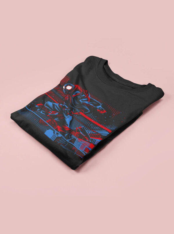 Miles Morales Graphic Tee – Bold, Heroic, Street Style - Image 3
