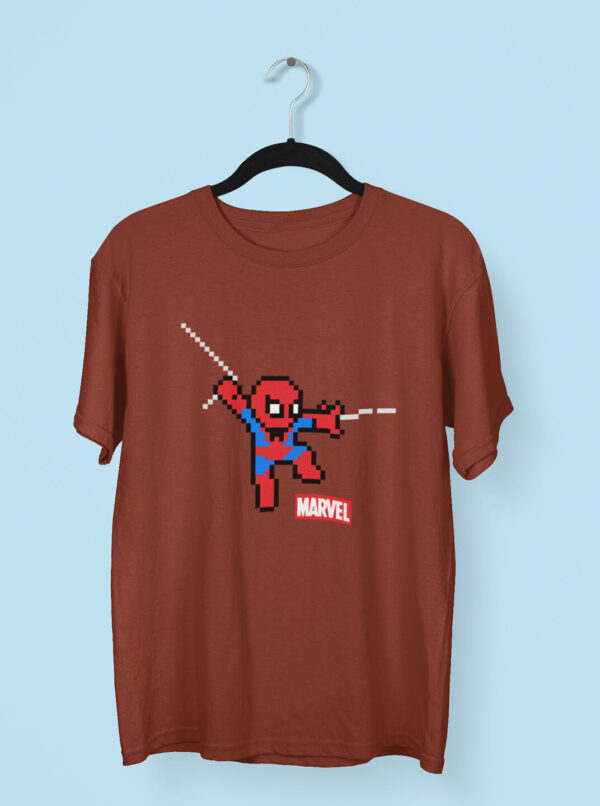 8-Bit Pixel Spider-Man T-Shirt – Retro Gamer Style