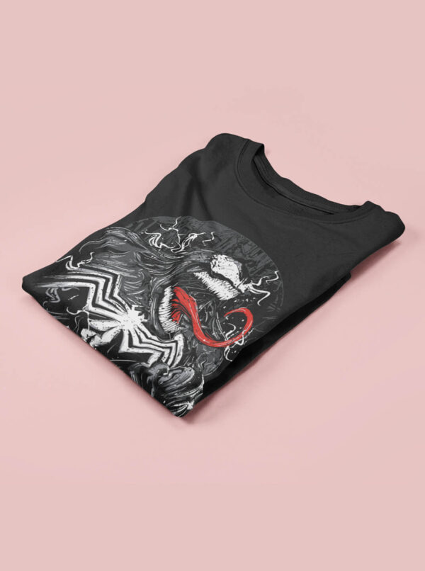 Cool Venom Shirt – Electric Tongue-Out Symbiote Design